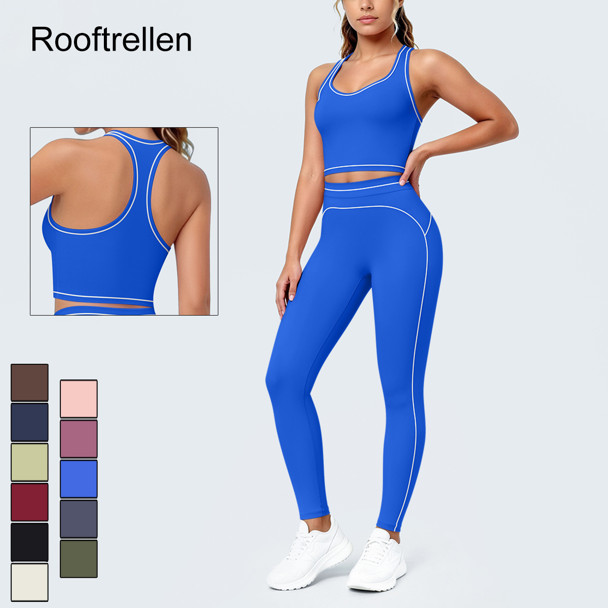 Yoga Fitness Kleidung - Conjunto de Yoga Feminino para Verão: