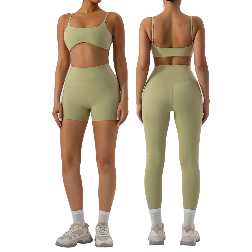 Yoga Và Fitness - Conjunto de treinamento de corrida alças