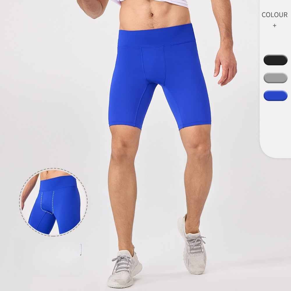 Yoga Fitness For Men - Shorts de Compressão Masculinos de 5