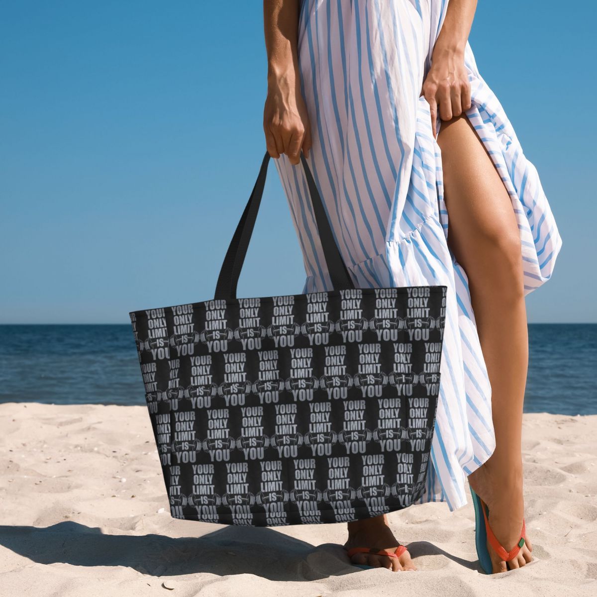 Yoga Fitness Quotes - Bolsa de Praia Motivacional para Academia
