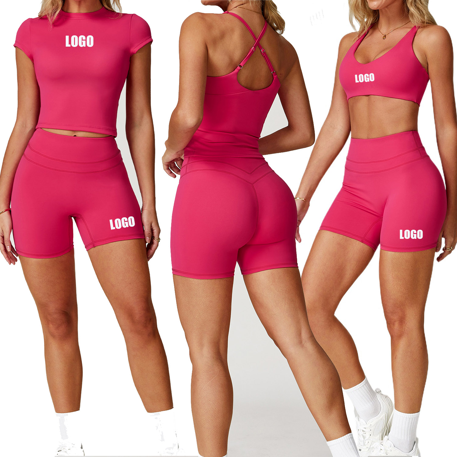 Yoga Và Fitness - LOGOTIPO personalizado feminino moagem apertado volta