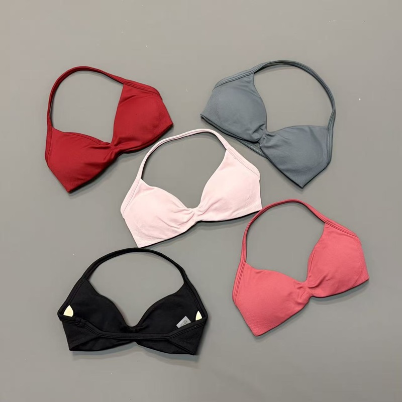 Yoga Và Fitness - Sutiã Esportivo Feminino Halter com Decote