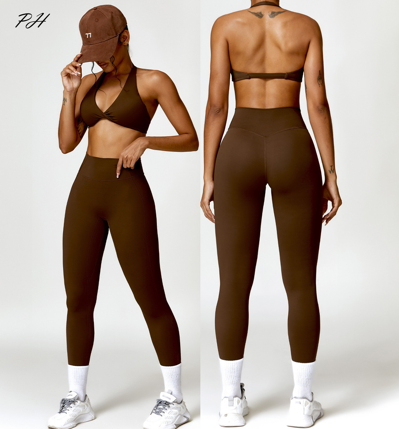 Yoga Fitness Kleidung - Conjunto de ioga feminina de duas