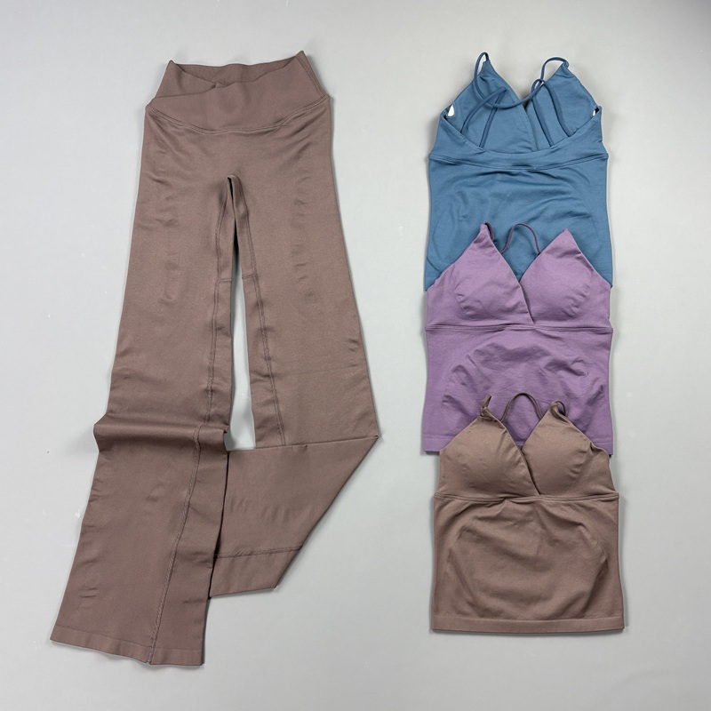 Yoga Fitness Kleidung - Conjunto de 2 Peças Feminino Sem