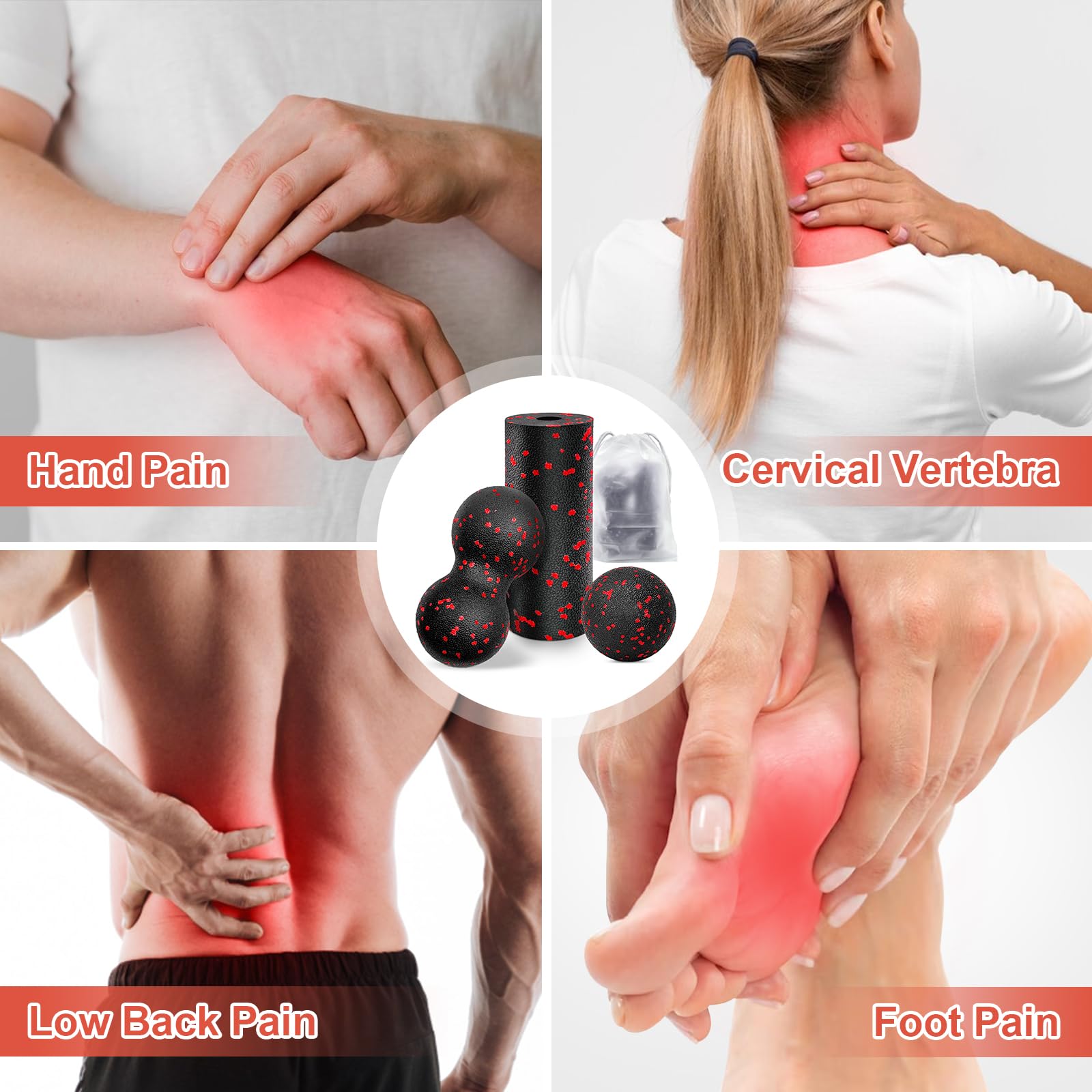 Rolo de massagem oco para ioga - Yoga Fitness Kit avaliação e preço