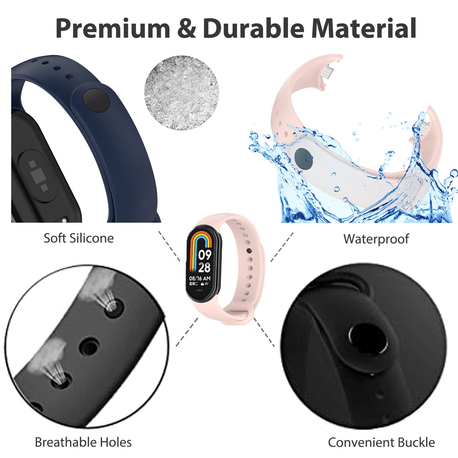 Silicone pulseira para xiaomi  - Fitness Tracker Band avaliação e preço