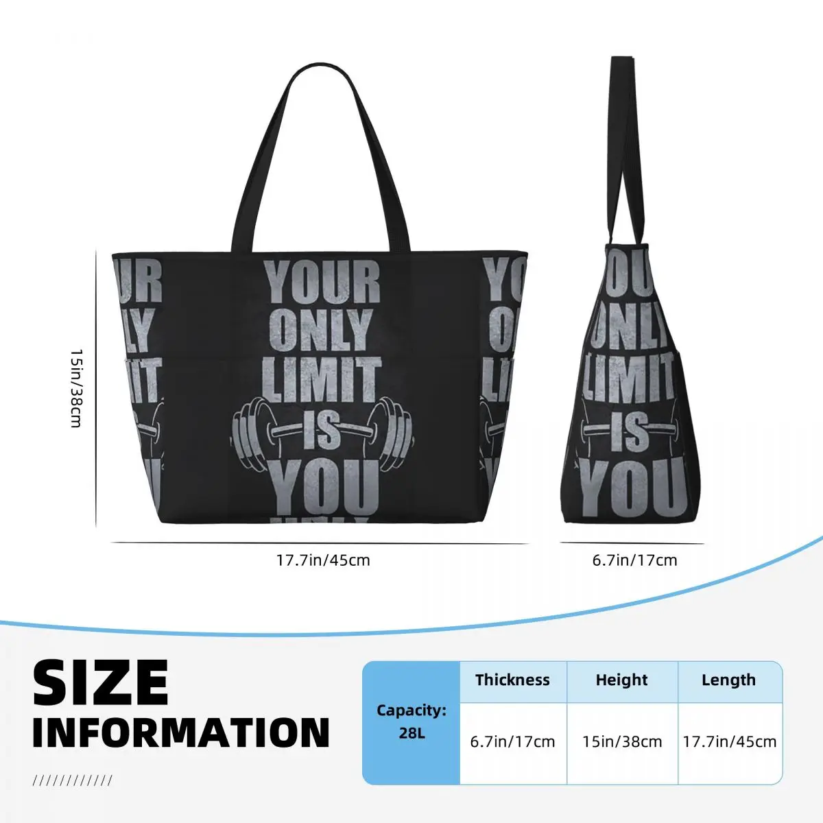 Bolsa de praia com citações mo - Yoga Fitness Quotes avaliação e preço