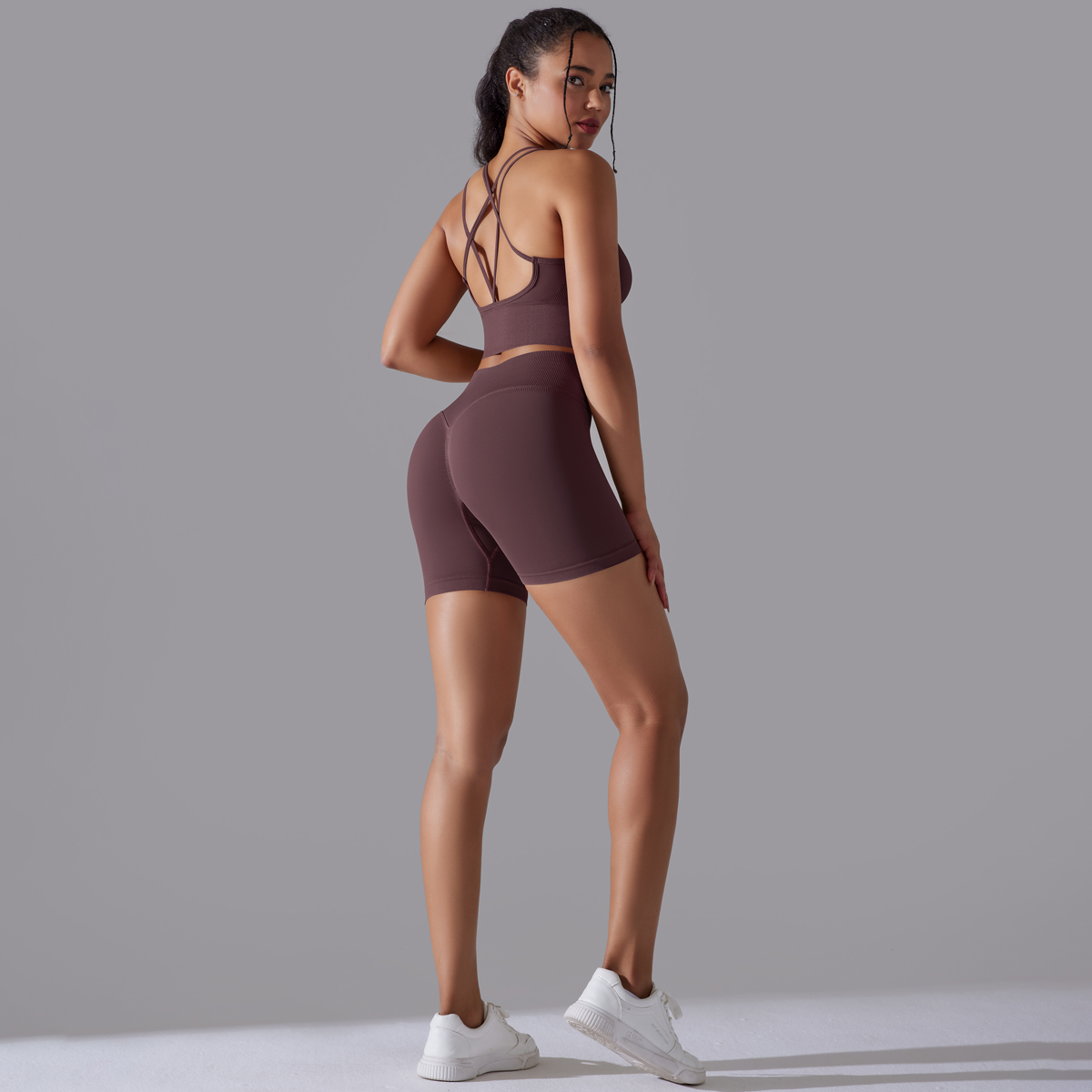 Sexy conjuntos de yoga feminin - Yoga Fitness Kleidung avaliação e preço