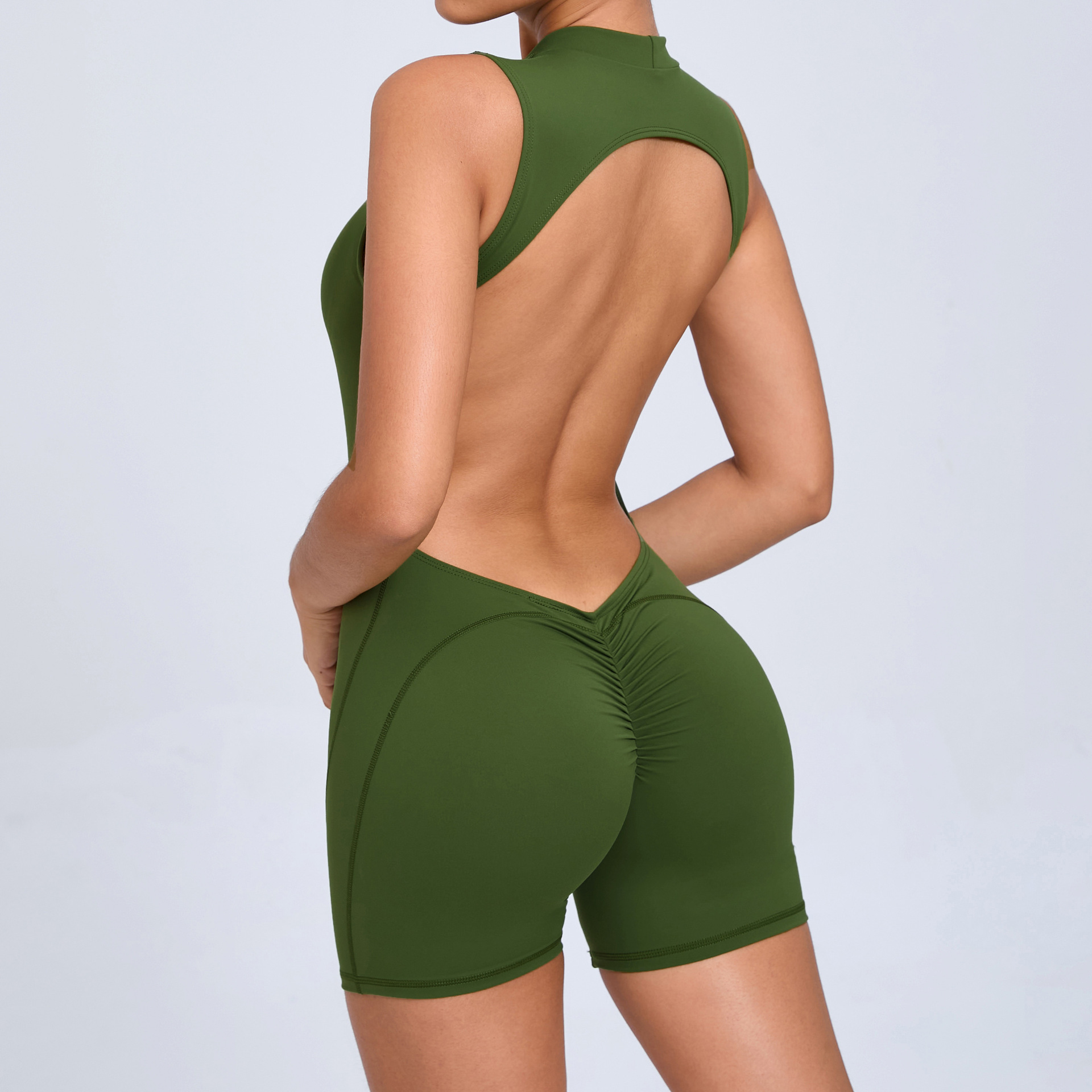 Macacão Curto Feminino Sem Cos - Yoga Overall Fitness avaliação e preço