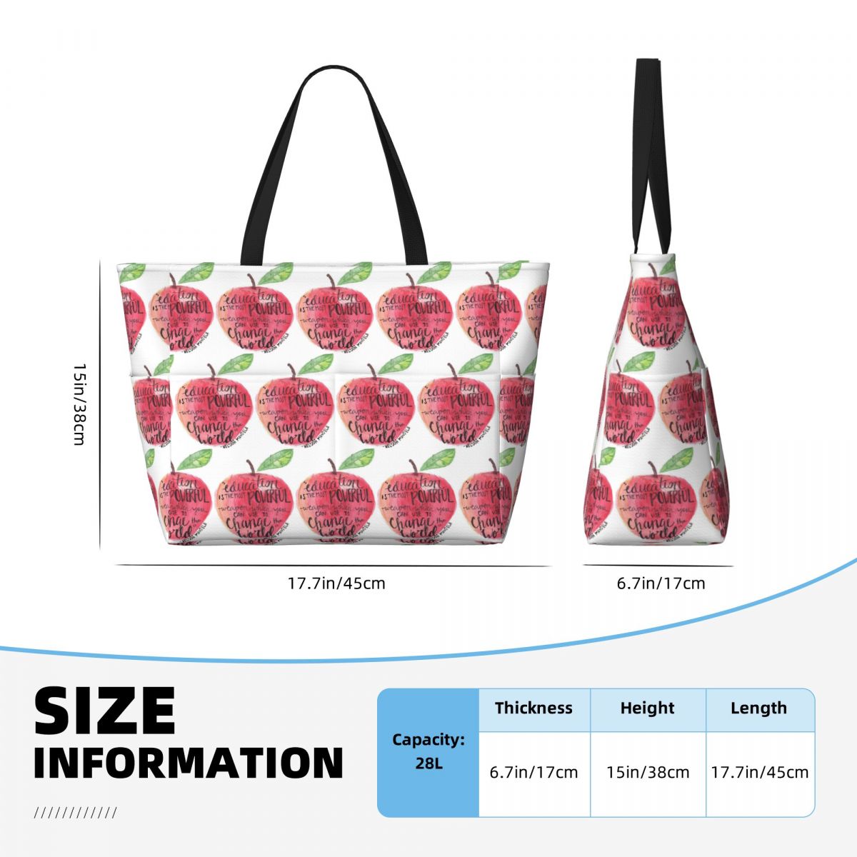 Bolsa tote grande para praia,  - Yoga Fitness Quotes avaliação e preço
