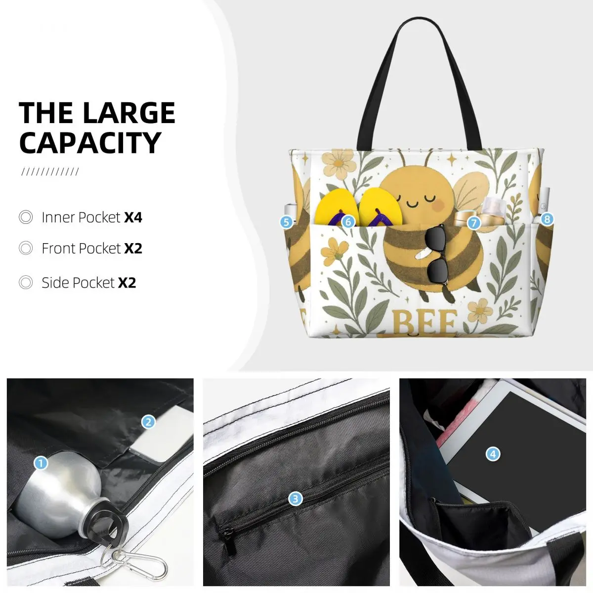 Bolsa de Praia Grande com Esta - Yoga Fitness Quotes avaliação e preço