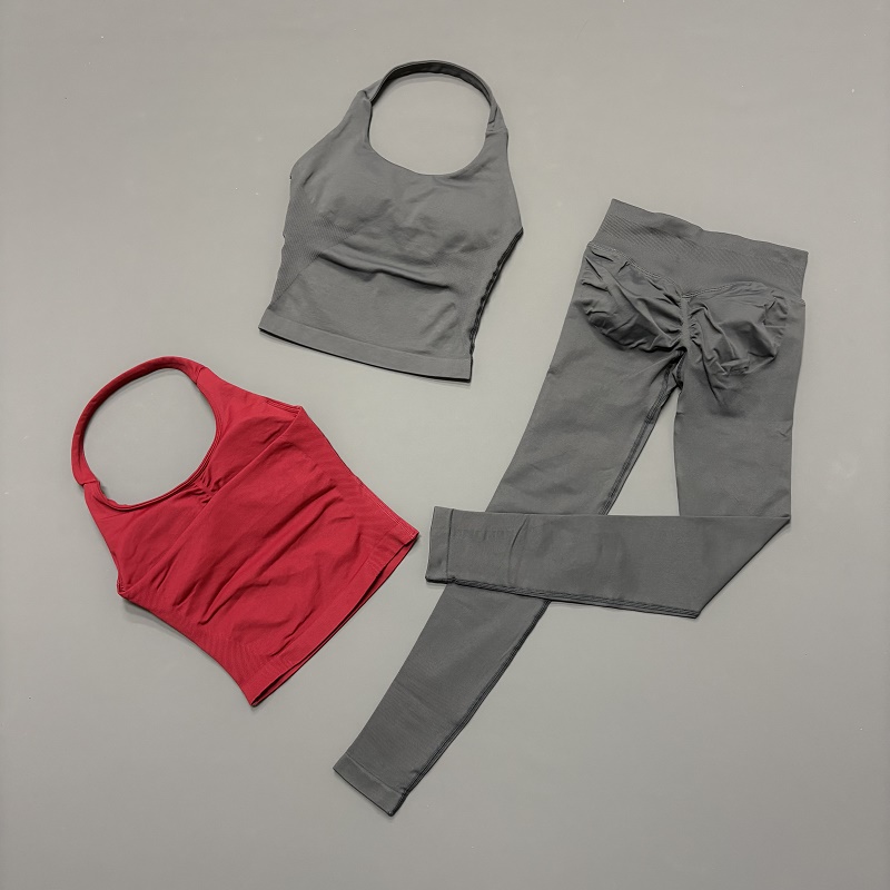 Conjunto de Roupas Esportivas  - Yoga Fitness Kleidung avaliação e preço